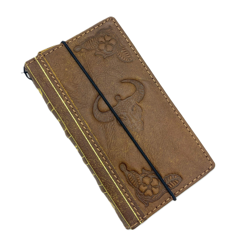 Vintage Leather Wallet Case for Google Pixel: Embossed Card Slots