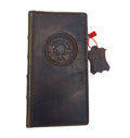 Genuine Leather fo OnePlus 12 12R Case Wallet Handmade Wireless Luxury oiled Art