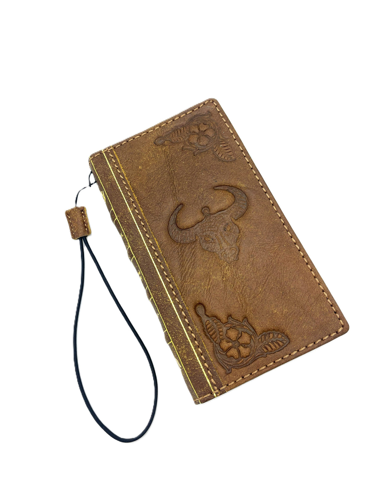 Genuine Leather fo OnePlus Oppo Find N3 Case Wallet Handmade Wireless Luxury oiled Art