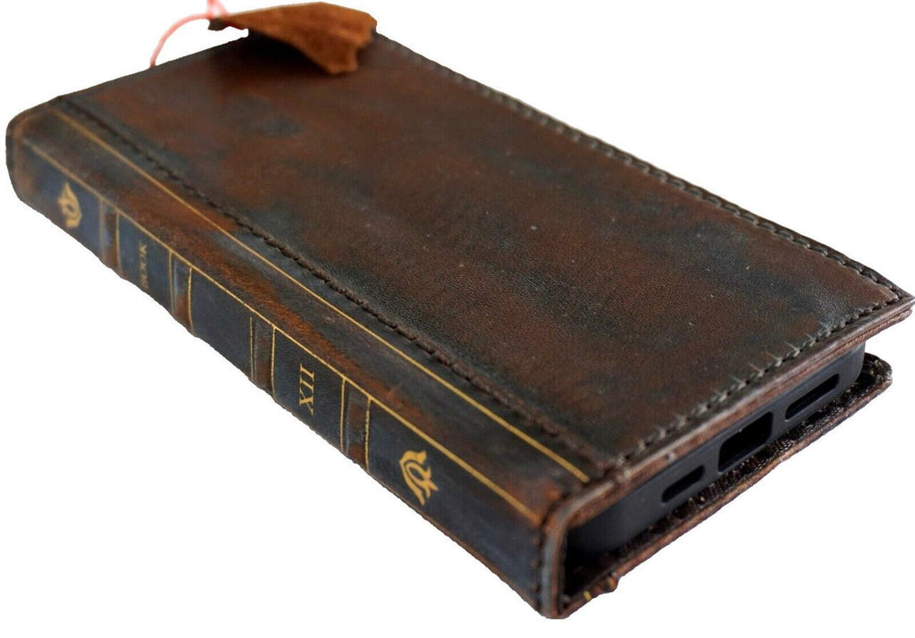 Genuine Leather fo OnePlus Open Case Wallet Handmade Wireless Luxury oiled Ar