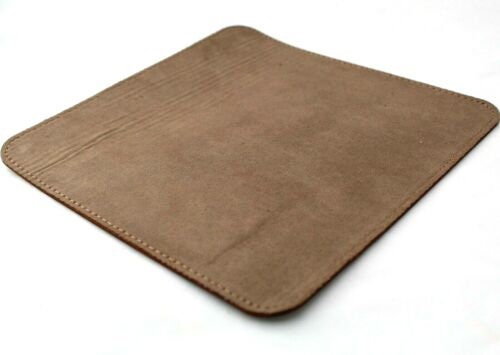 Genuine Handmade  Leather Mouse Pad Handcrafted soft Vintage Art