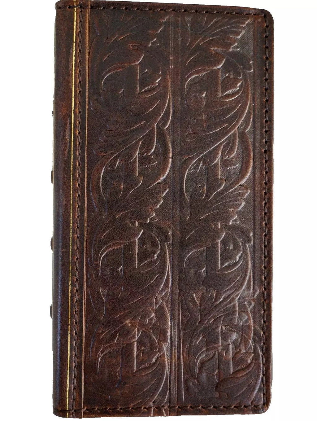 Vintage Style Leather iPhone Wallet Case: Book Cover with Card Slots