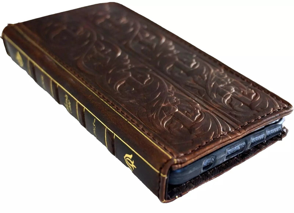 Handmade Oiled Leather Wallet Case for Oppo Find N3 Reno 12 Pro