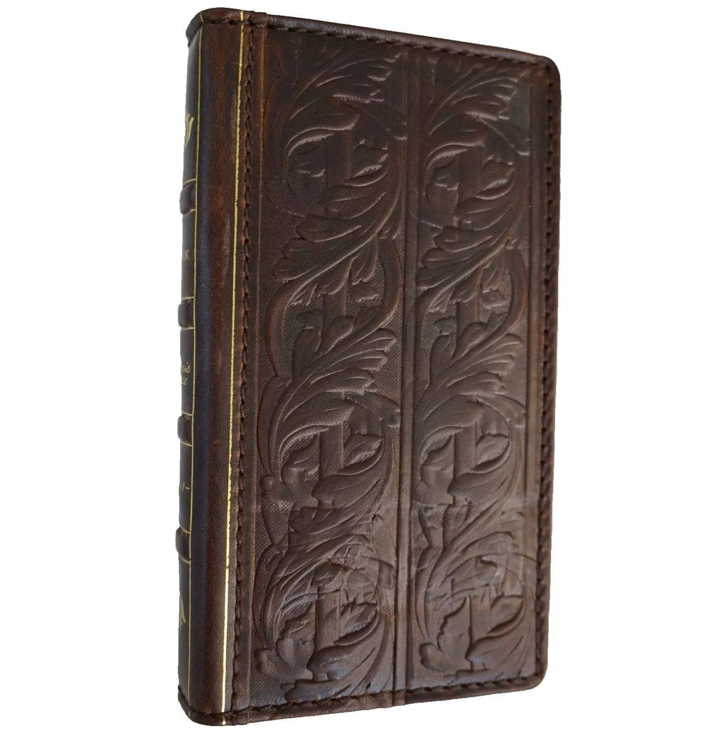Handmade Oiled Leather Wallet Case for Oppo Find N3 Reno 12 Pro