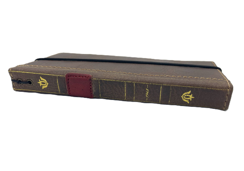 Handmade Leather Wallet Book Case for Vivo X Fold 3 Pro