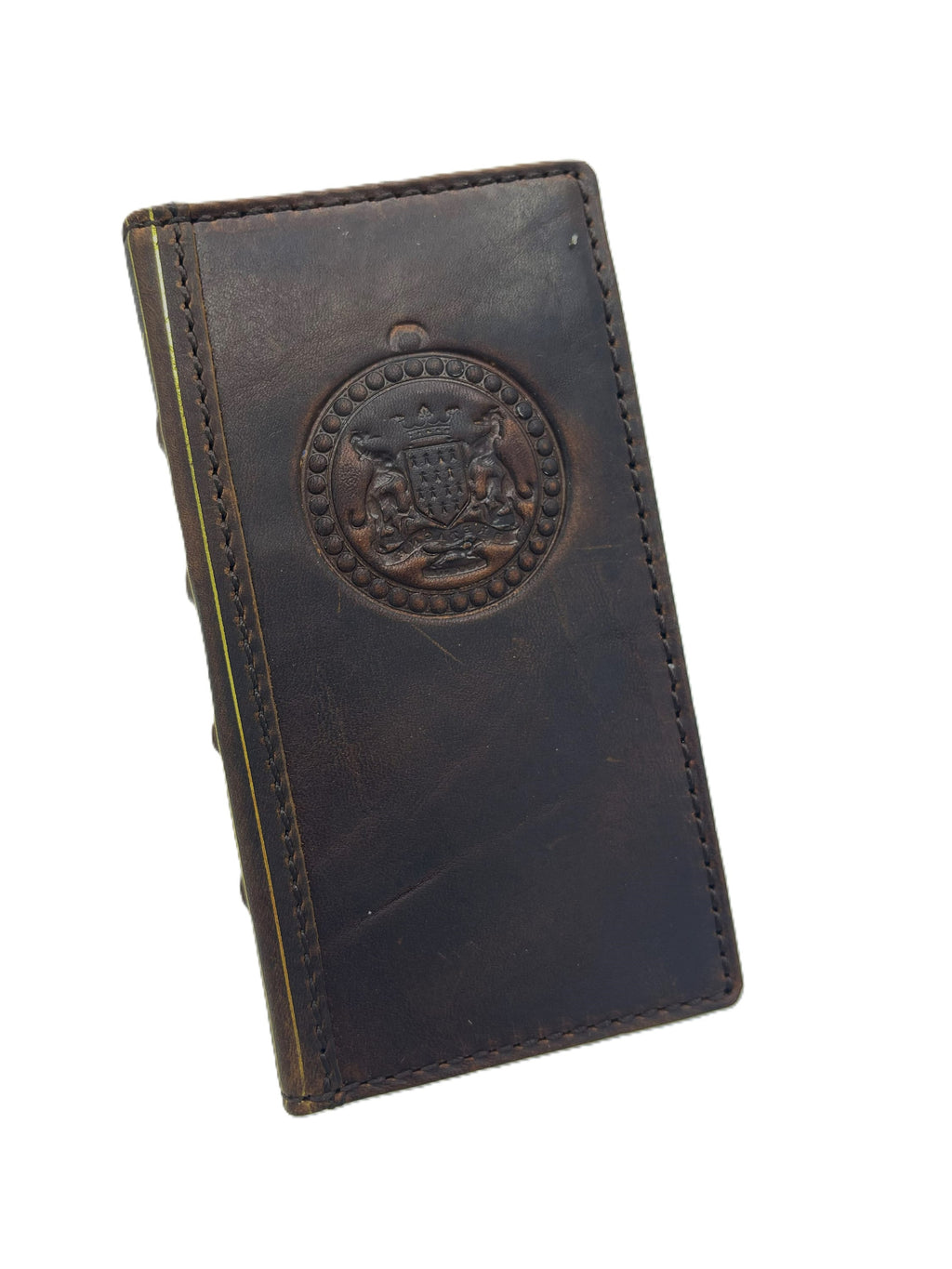 Handmade Leather Wallet Case for Vivo X Fold 3 Pro: Art Book Style