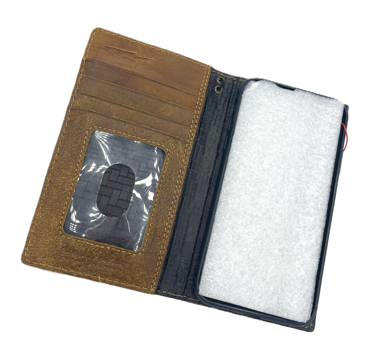 Genuine Leather fo OnePlus Oppo Find N3 Case Wallet Handmade Wireless Luxury oiled Art