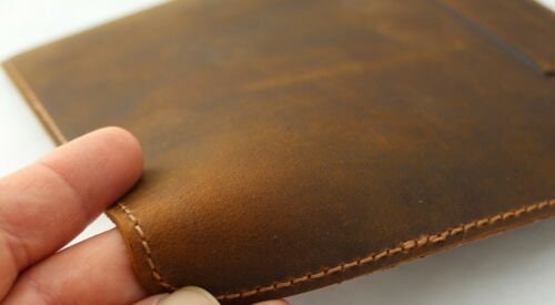 Genuine Handmade  Leather Mouse Pad Handcrafted soft Vintage Art