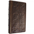 Handmade Leather Art Wallet Case for Galaxy: Book Bible Style Cover