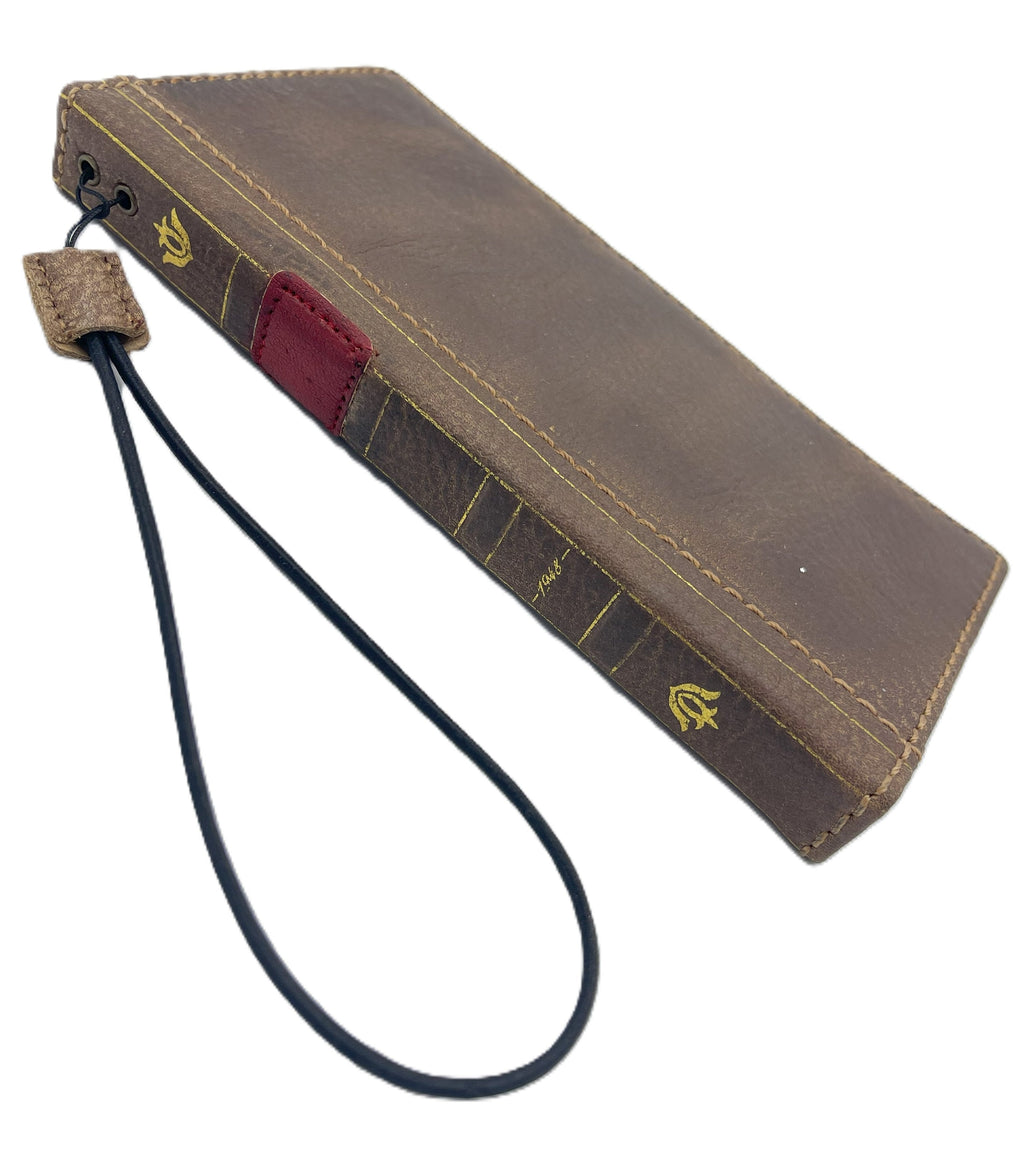 Handmade Leather Wallet Book Case for Vivo X Fold 3 Pro