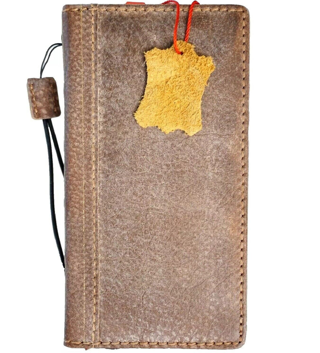 Handmade Leather Book Wallet Case for Google Pixel