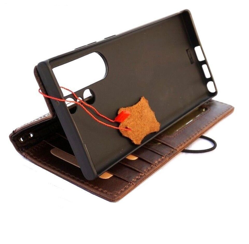 Vintage Leather Wallet Case for Galaxy S22 S23 S24 Ultra