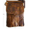 Handmade Leather Crossbody Bag: Vintage Shoulder Phone Case