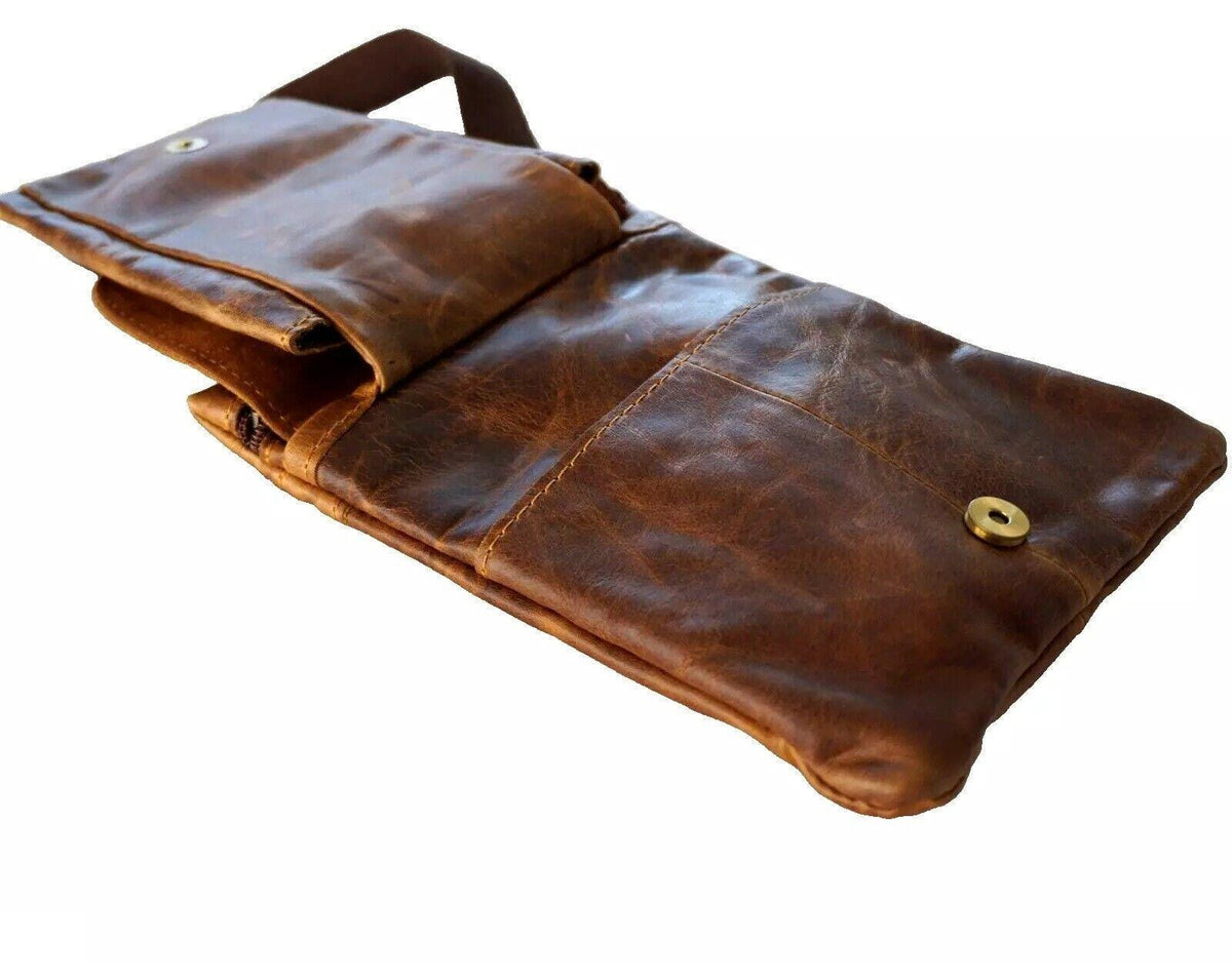 Handmade Leather Crossbody Bag: Vintage Phone Satchel