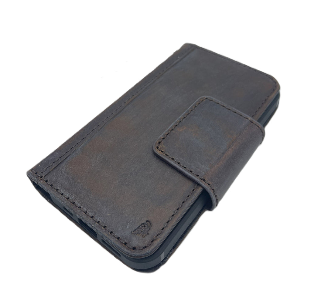 Handmade Leather Wallet Case for Galaxy Z Fold