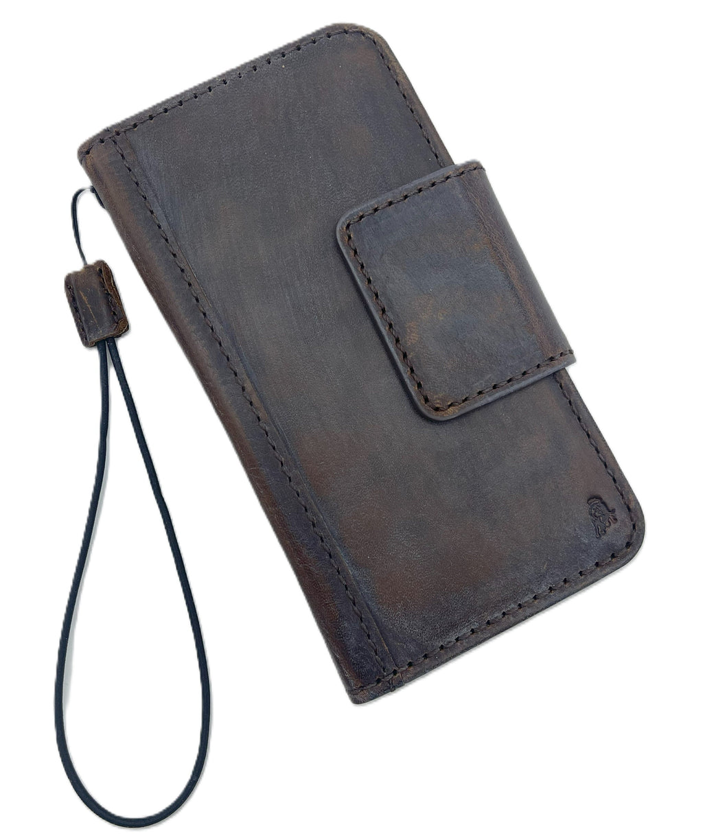 Handmade Leather Wallet Case for Galaxy S22 S23 S24 Ultra FE Note A Series