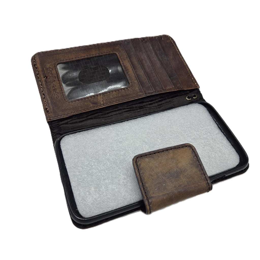 Genuine Leather fo OnePlus Open Case Wallet Handmade Wireless Luxury