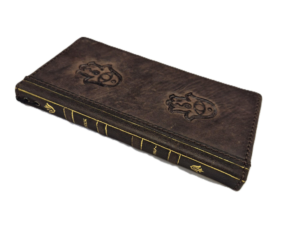 Genuine Leather fo OnePlus Open Case Wallet Handmade Wireless Luxury Hamsa
