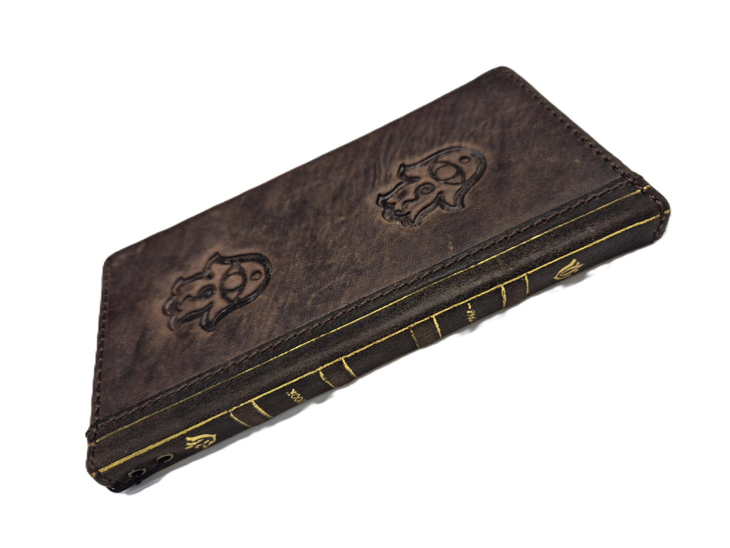 Genuine Leather fo OnePlus Open Case Wallet Handmade Wireless Luxury Hamsa