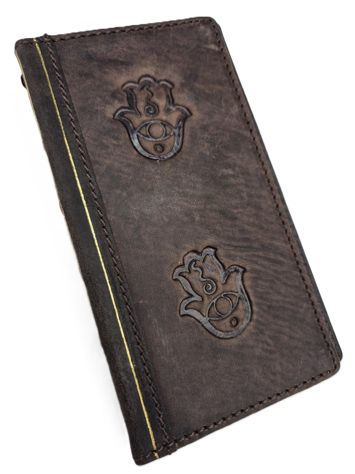 Genuine Leather fo OnePlus Open Case Wallet Handmade Wireless Luxury Hamsa