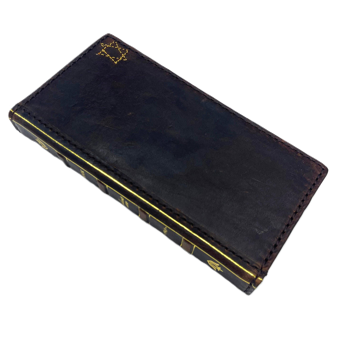 Handmade Leather One Plus Phone Cover: Star Of David Card Slots