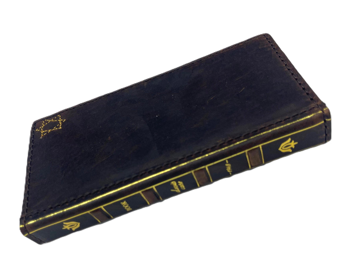 Handmade Leather One Plus Phone Cover: Star Of David Card Slots