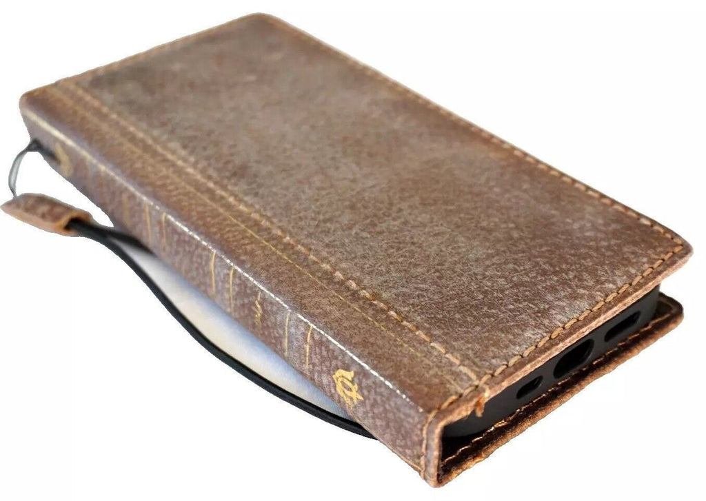 Handmade Leather Book Wallet Case for Vivo X Fold 3 Pro