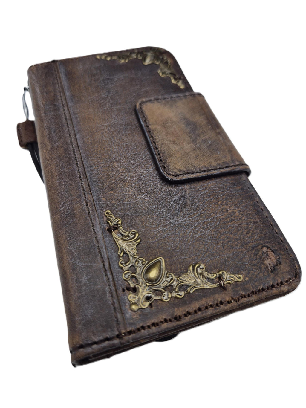 Genuine Leather fo OnePlus Open Case Wallet Handmade Wireless Luxury