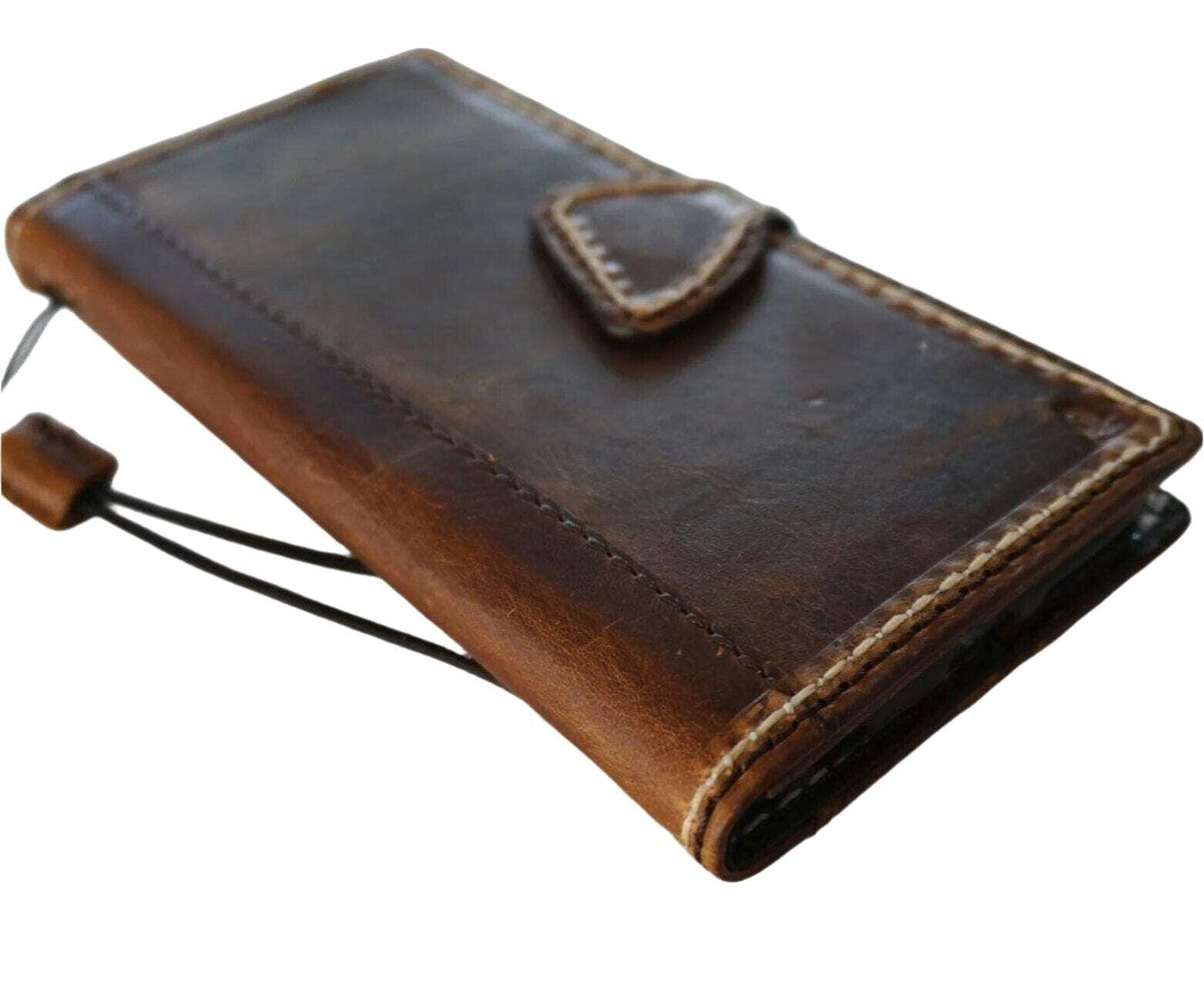 Genuine Leather fo OnePlus Open cover Wallet Handmade Wireless Luxury Hand sewing