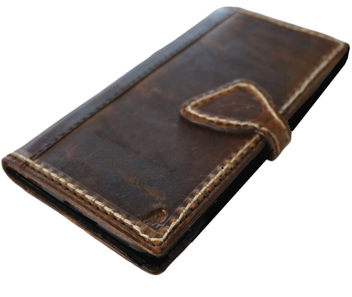 Handmade Leather Wallet Case for Vivo X Fold 3 Pro: Book Style Cover