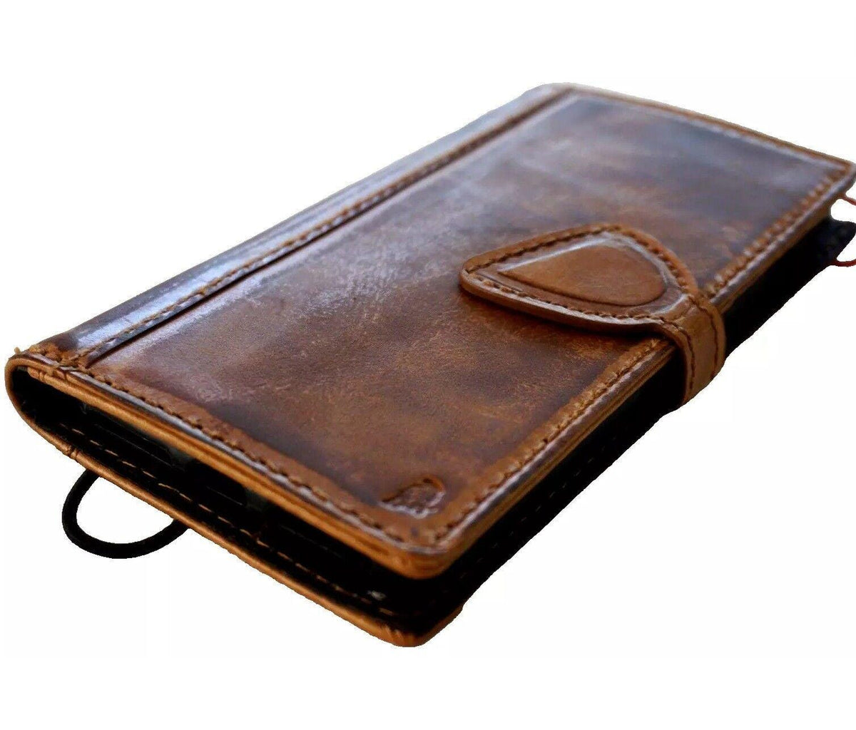 Genuine Leather fo OnePlus Open Case Wallet Handmade Wireless Luxury Diy Polish