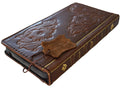 Handmade Leather Wallet Case for Vivo X Fold 3 Pro: Art Book Style