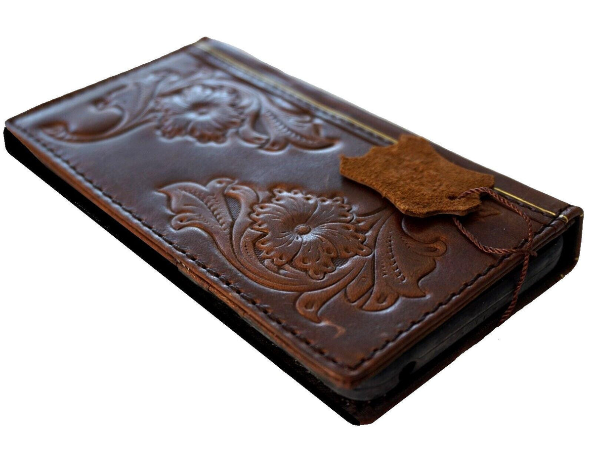 Handmade Leather Wallet Case for Vivo X Fold 3 Pro: Art Book Style
