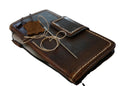 Hand Sewn Genuine Leather iPhone Wallet Case with Card Slots