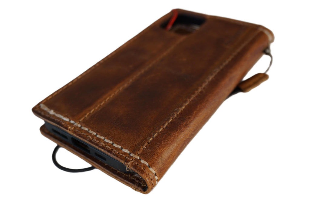 Handmade Leather Wallet Case for Galaxy Z Fold