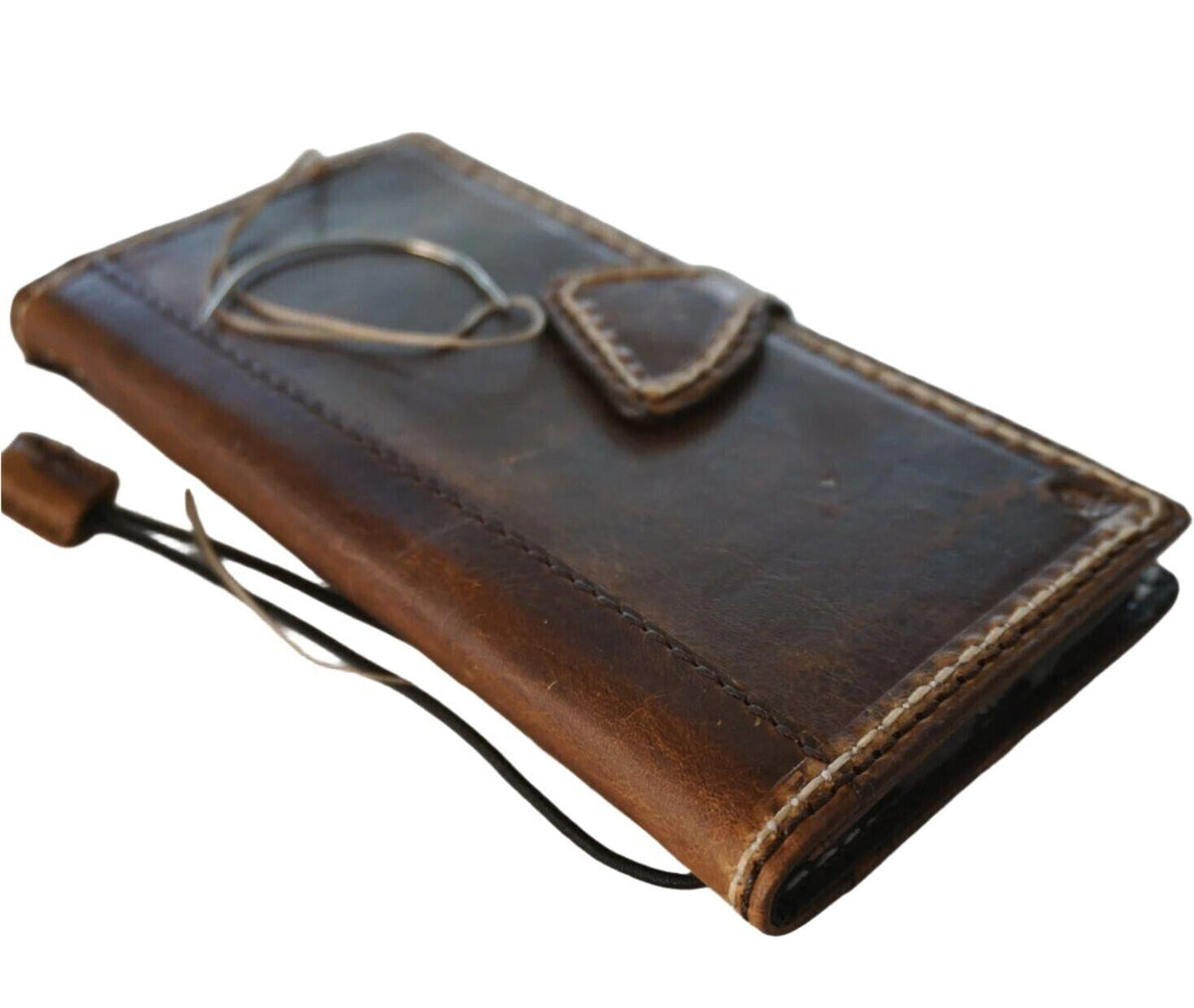 Handmade Leather Wallet Case for Vivo X Fold 3 Pro: Book Style Cover