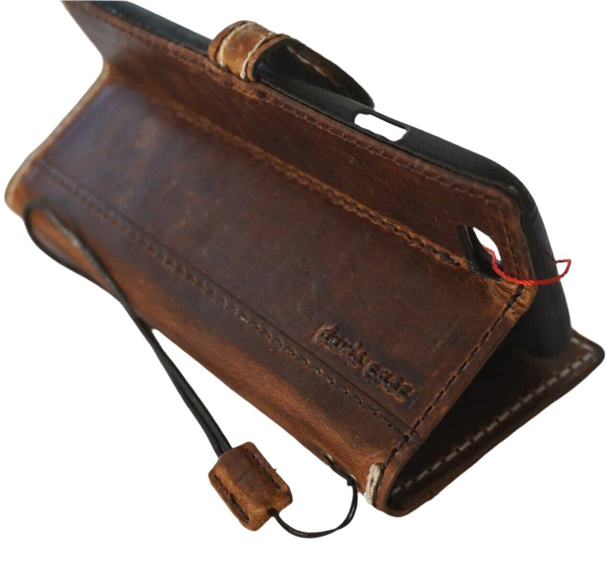 Handmade Leather Wallet Case for Vivo X Fold 3 Pro: Book Style Cover