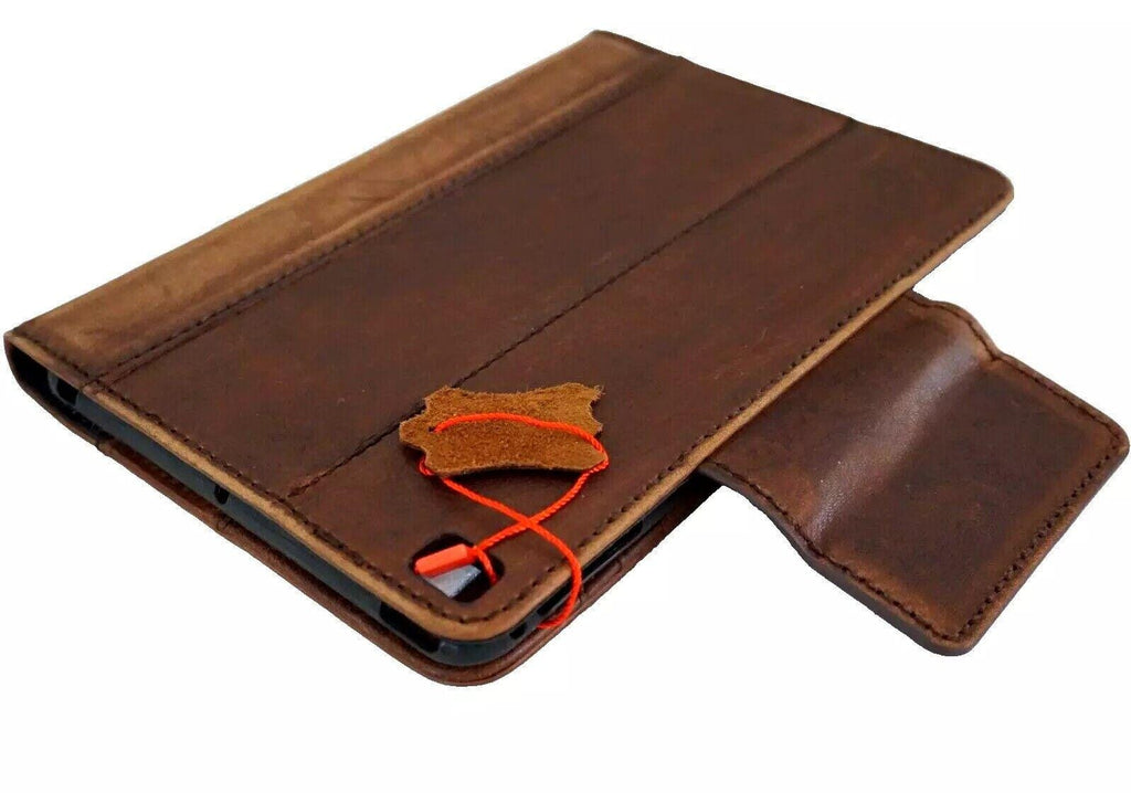 Vintage Leather iPad Mini Case: Magnetic Wallet Cover