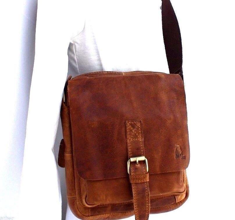 Genuine Leather Bag - Handmade Side Bag for Men and Women Vintage Gift