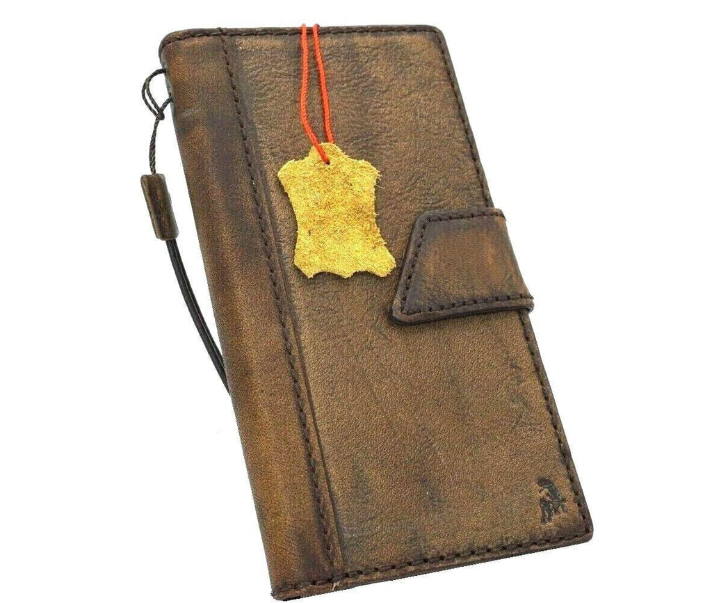 Handmade Vintage Leather Wallet Case for iPhone