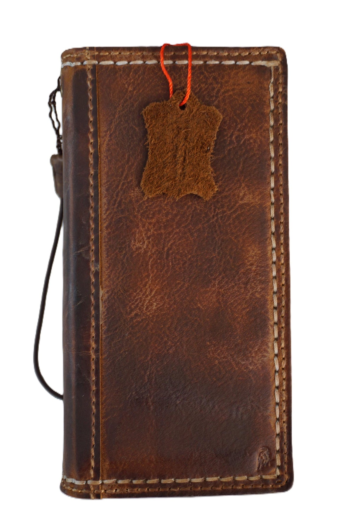Handmade Leather Wallet Case for Google Pixel: Vintage Card Slots