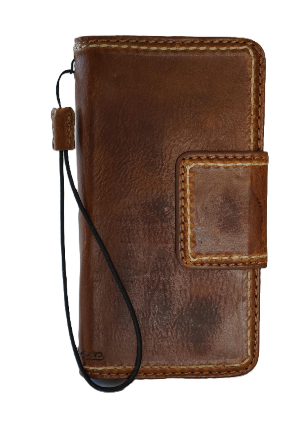 Hand Sewn Leather iPhone Wallet Case with Card Slots