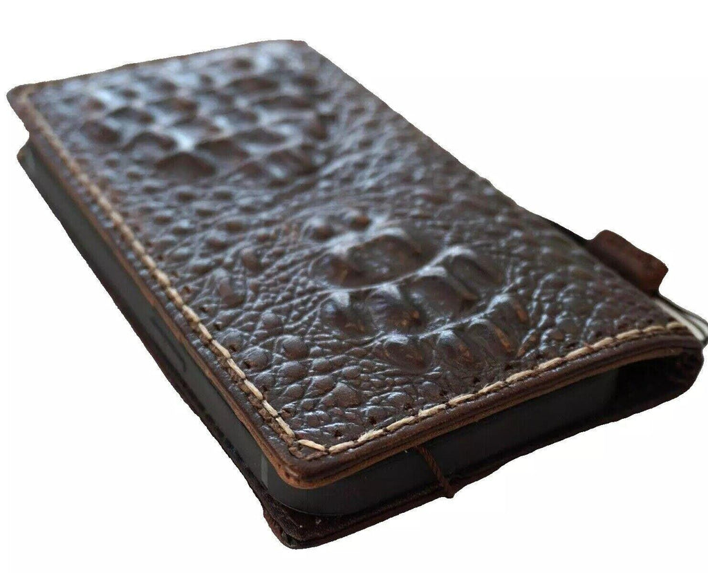 Handmade Leather Wallet Case for Oppo Find N3, Reno 12 Pro