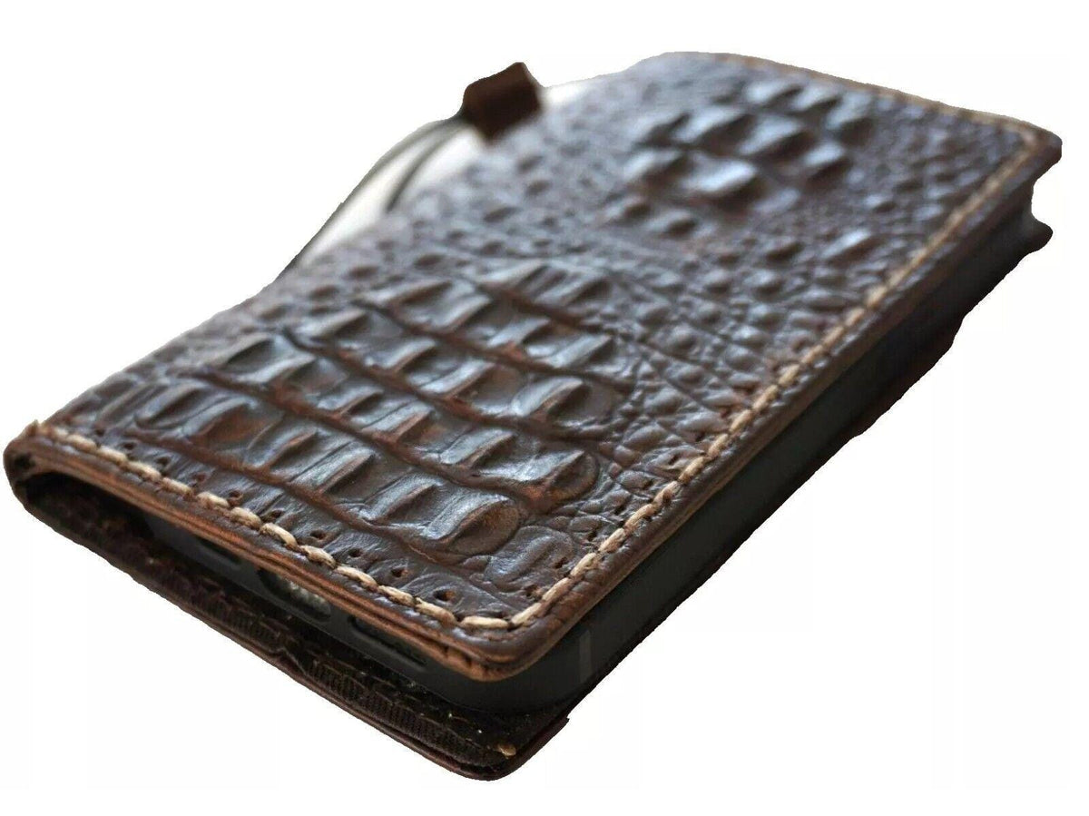 Handmade Leather Wallet Book Cover for Vivo X Fold 3 Pro