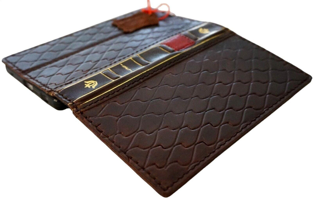 Handmade Leather Book Wallet Case for OnePlus 15 13