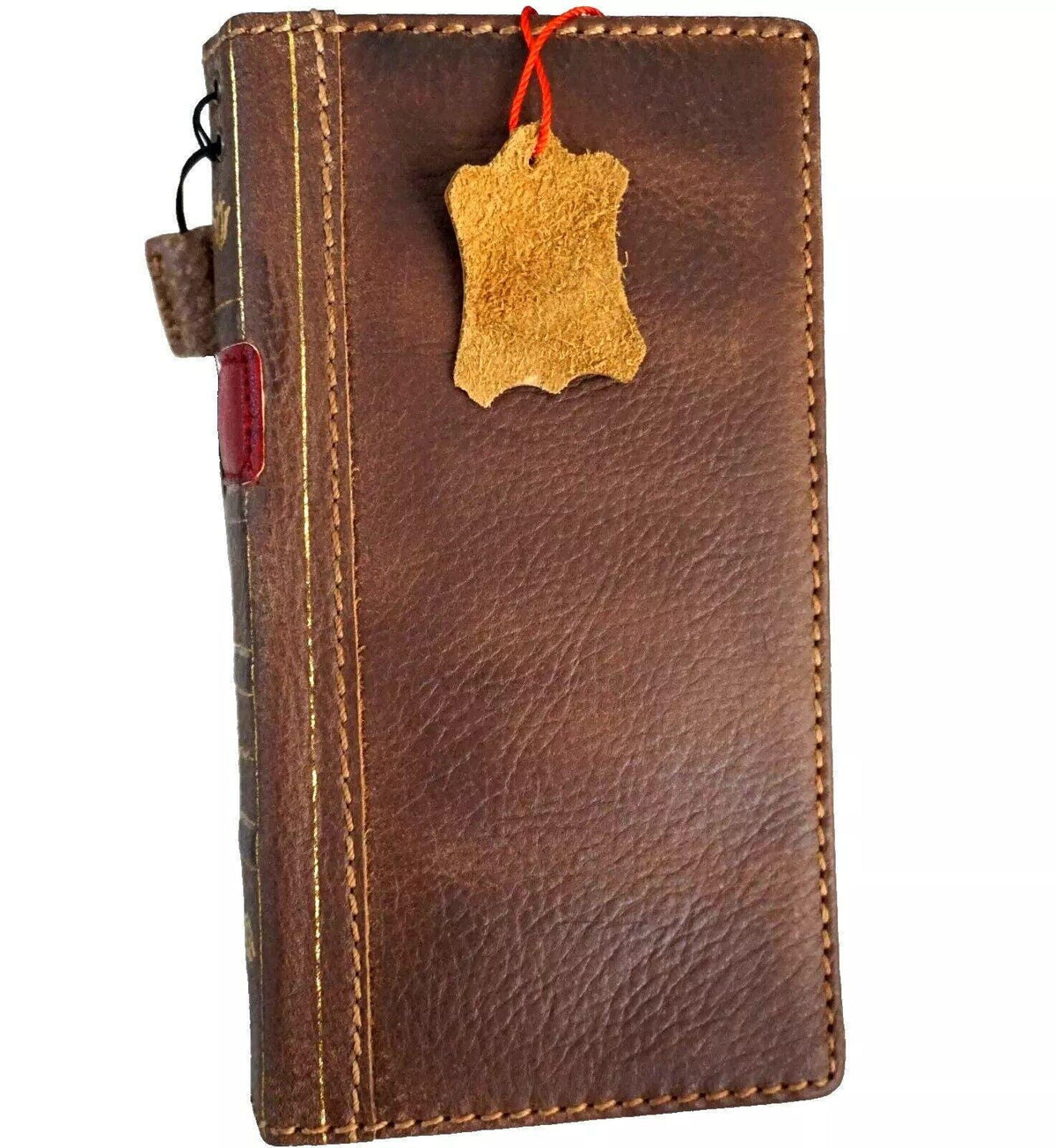 Handmade Leather 'Book' Wallet Case for Google Pixel Fold