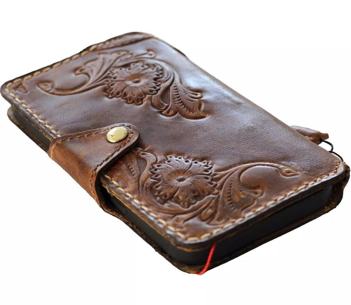 Genuine Leather fo OnePlus 12 12R Case Wallet Handmade Wireless Luxury Handmade stitch