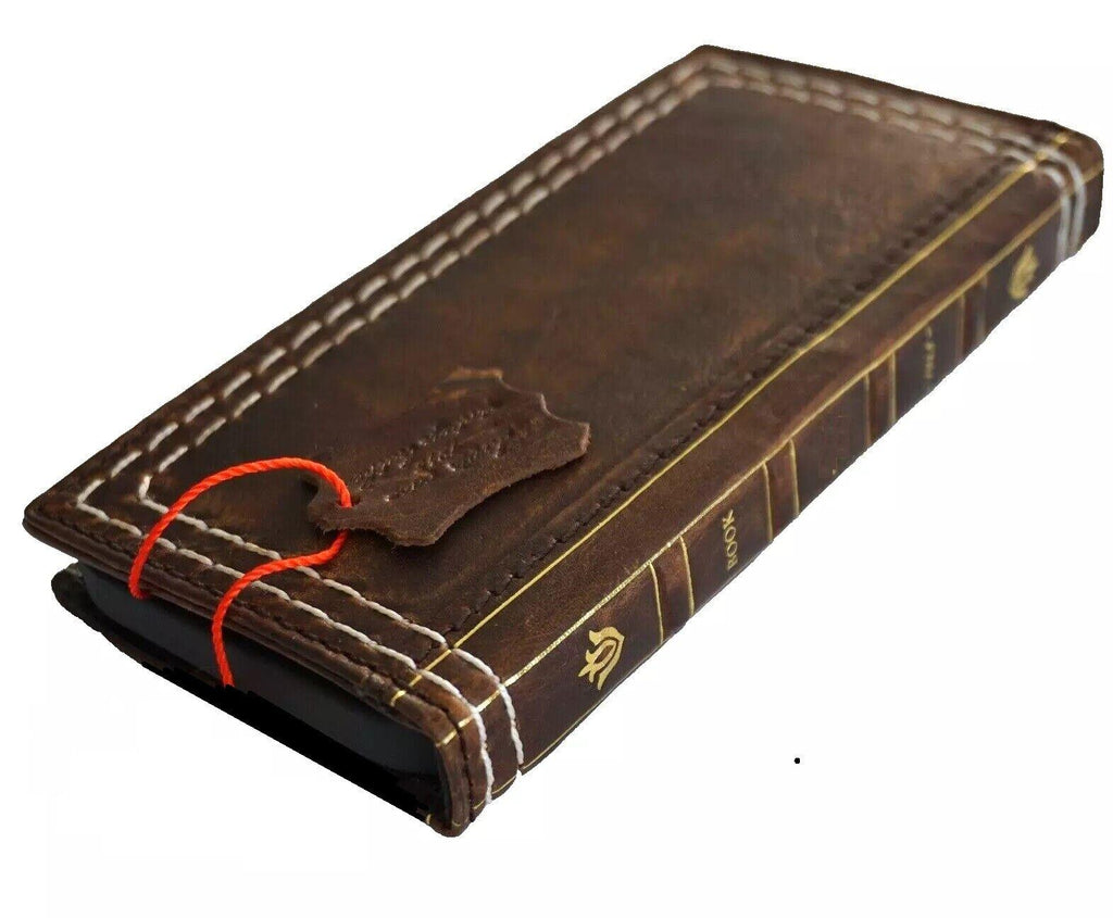 Genuine Leather fo OnePlus Open Case Wallet Handmade Wireless Luxury Art