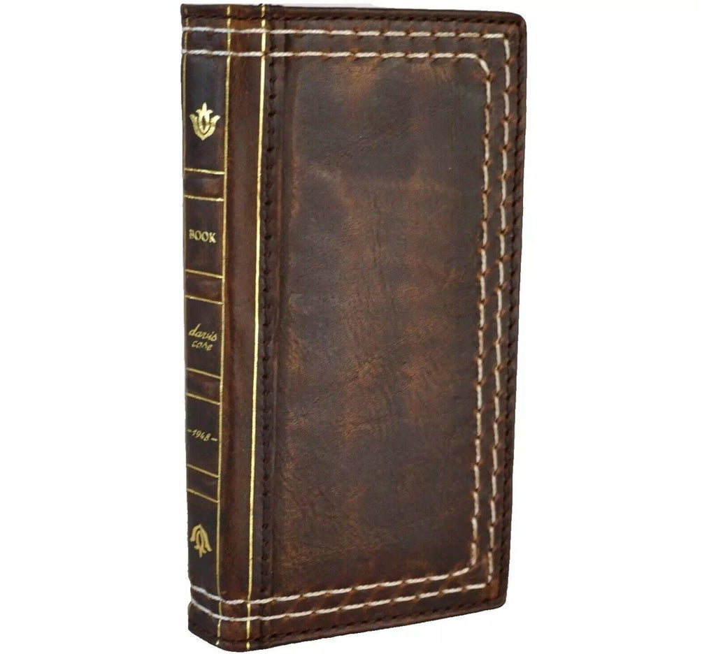Handmade Leather Wallet Case for Oppo Find N3 - Book Style