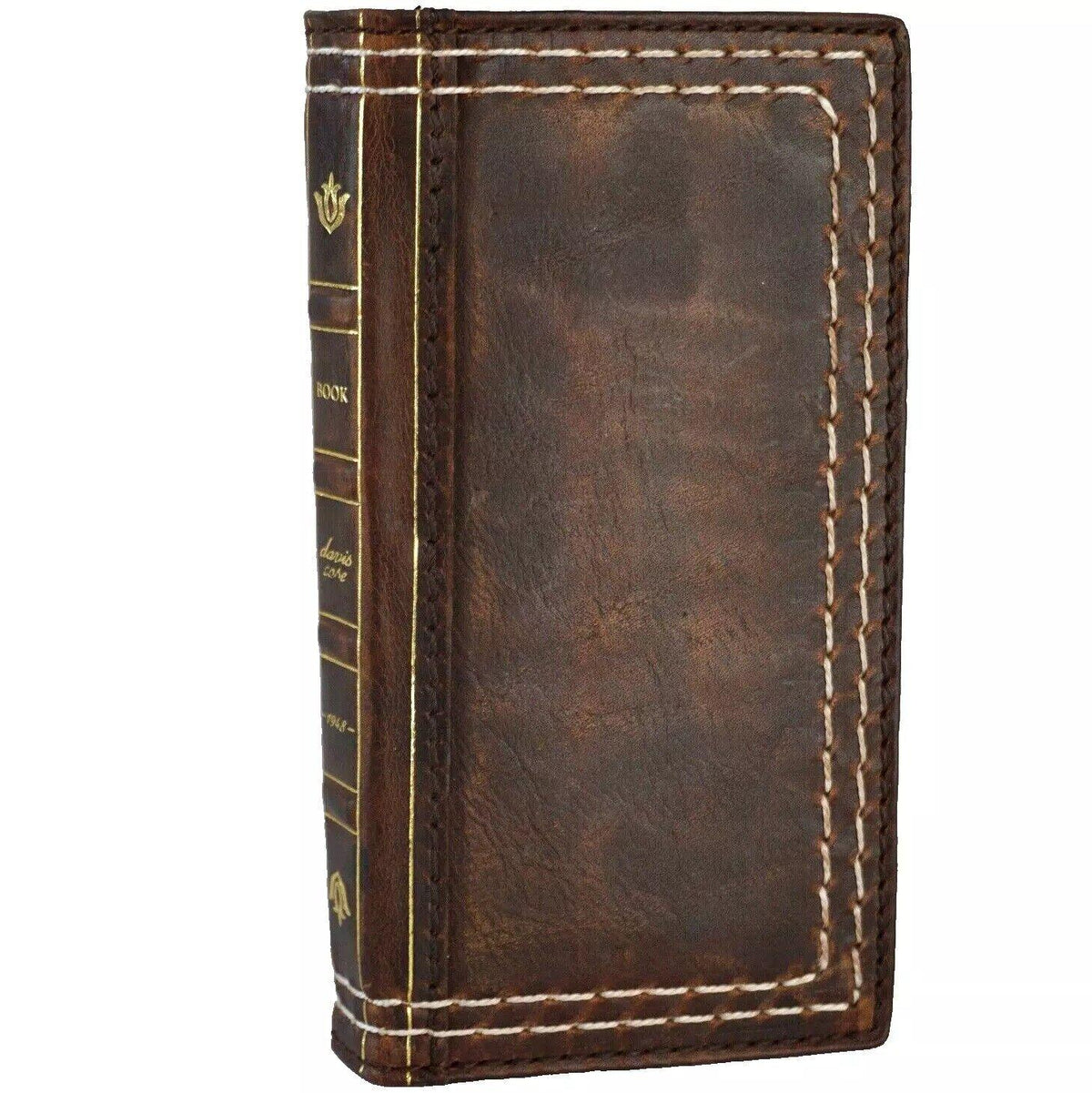 Handmade Leather Book Wallet Case for Vivo X Fold 3 Pro